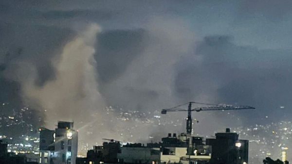 Israeli strikes on central Beirut