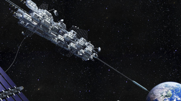 Travel to space via an elevator in 2050, made possible by Japan's Obayashi