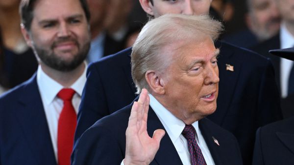 Trump sworn in as 47th U.S. president, signals bold agenda
