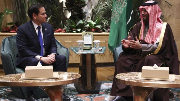 ولي العهد السعودي يلتقي روبيو
