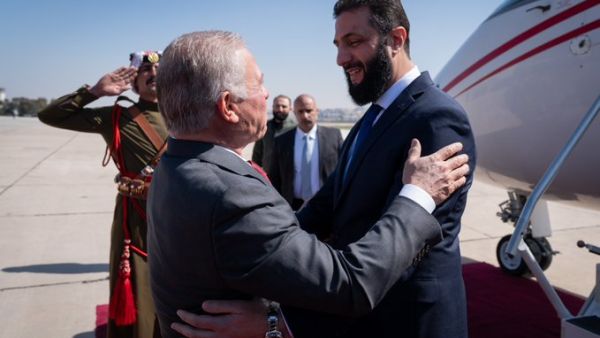 Jordan King Abdullah, Syrian Interim President Ahmed al-Sharaa
