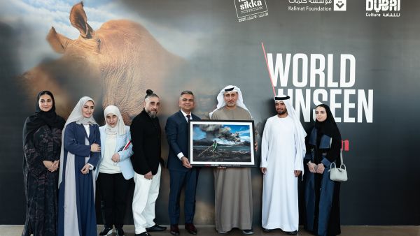 Representatives from Canon, Dubai Culture and Kalimat Foundation at World Unseen. Canon Breaks Visual Boundaries with 'World Unseen' at Sikka Art & Design Festival