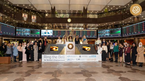 During the event Boursa Kuwait celebrates women’s achievements on International Women’s Day, ringing the bell for the eighth consecutive year