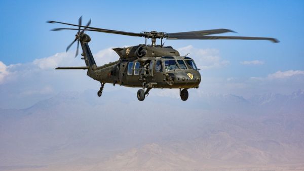 Helicopter sends aid to Congo