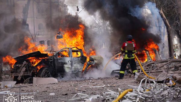 Russian missile attack on Sumy, Ukraine