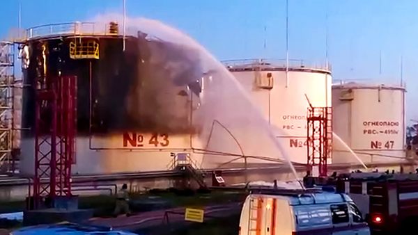 Blaze erupts at Russian bearing plant amid suspected Ukrainian drone attack