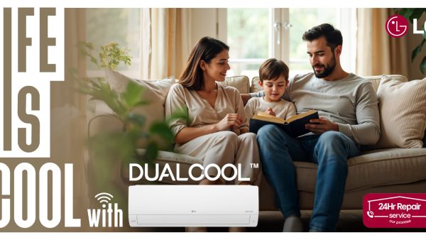 chill out in comfort as temperatures rise with LG’s dualcool tropical split air conditioners