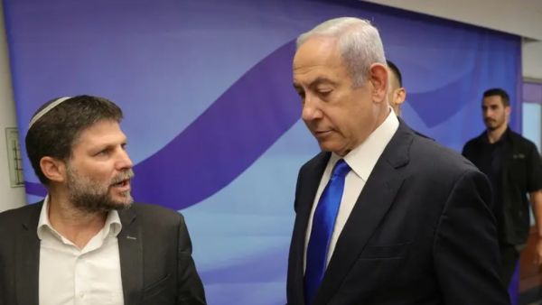وزير المالية الإسرائيلي بتسلئيل سموتريتش ونيتنياهو 