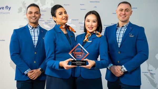 During the event. flydubai wins “Airline with the Best Connectivity in the Middle East” for the second time at the 2025 Business Traveller Middle East Awards