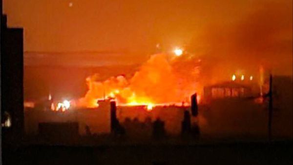 Large fire breaks out at Iran’s power station amid storm and earthquake