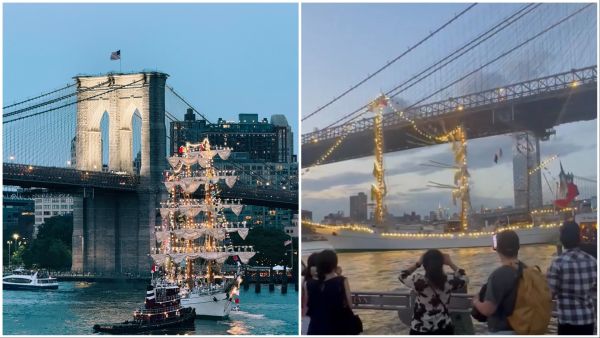 2 killed as Mexican Navy training ship hits Brooklyn Bridge