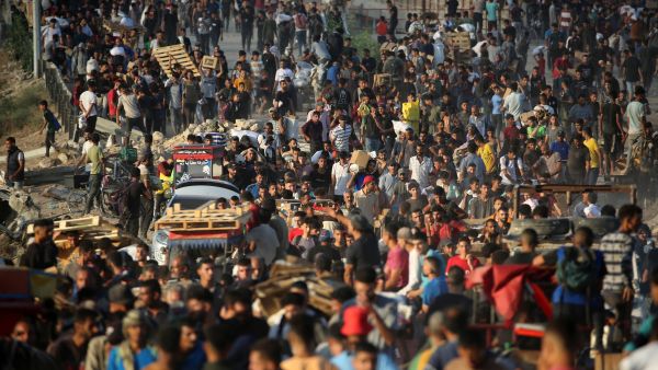 Israeli airstrikes kill dozens of displaced Palestinians in Gaza school bombing 