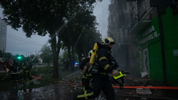 drone attack in Kyiv
