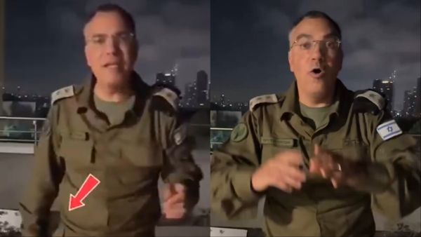 Visible Panic: IDF’s Avichay Adraee shakes during statement after Iranian strikes