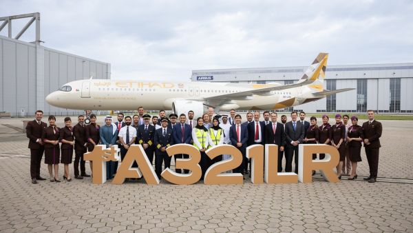 الاتحاد للطيران تستلم أول طائرة إيرباص A321LR