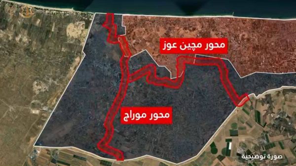 الجيش الإسرائيلي يشق محورا جديدا يقسم خان يونس