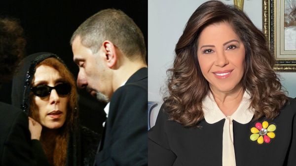 Lebanese diva Fairuz and her son, composer Ziad Rahbani / Laila Abdel Latif
