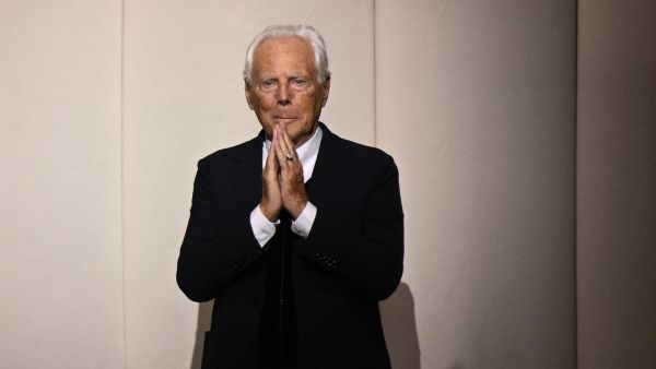 Italian designer Giorgio Armani