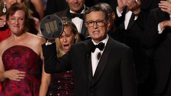US comedian writer Stephen Colbert