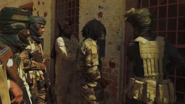 صورة متداولة عبر وسائل التواصل الاجتماعي لـ"إلقاء القبض على المدعو أبو لولو" في السودان (مواقع التواصل الاجتماعي) أبو لولو