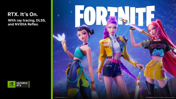 KPop Demon Hunters come to Fortnite with NVIDIA DLSS and Reflex