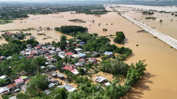 Tropical depression Verbena drenches central Philippines, displacing thousands 