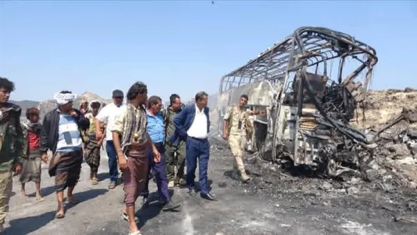 14 killed, dozens injured as bus catches fire in tragic crash on Yemen’s Abyan road