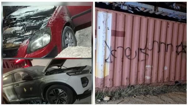 حرق مركبات في رام الله