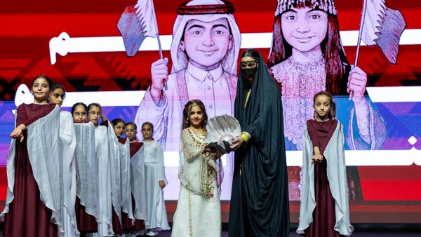 صاحبة السمو الشيخة موزا بنت ناصر تشهد العرض الموسيقي "قطر جنة" لمدارس مؤسسة قطر