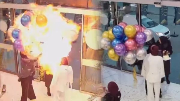 بالونات مشتعلة تنفجر وتسبب حروقًا لعدة نساء، بينها صاحبة المناسبة!