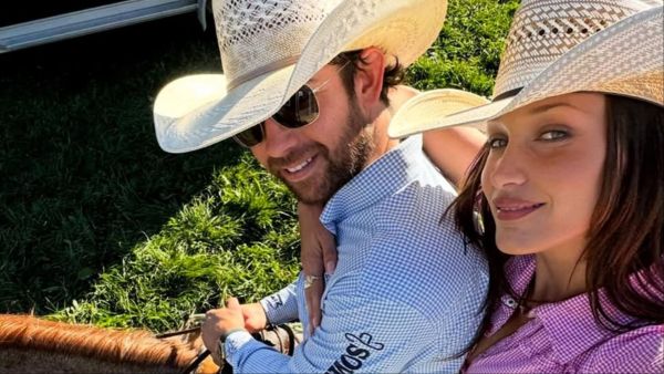 Bella Hadid and her boyfriend Adan Banuelos. (Instagram)