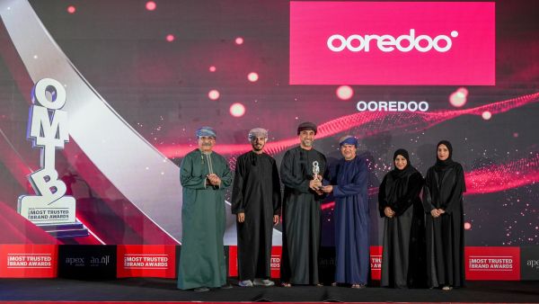 Ooredoo تفوز بجائزة أكثر العلامات التجارية ثقة في سلطنة عُمان للعام الخامس على التوالي