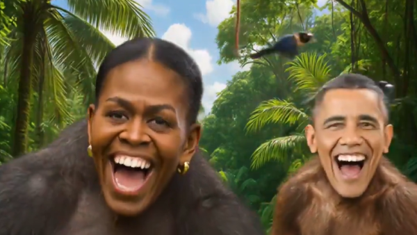 Trump under fire after posting video depicting Obama and his wife as monkeys
