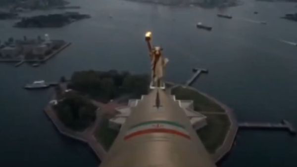 Baal head on the famous Statue of Liberty