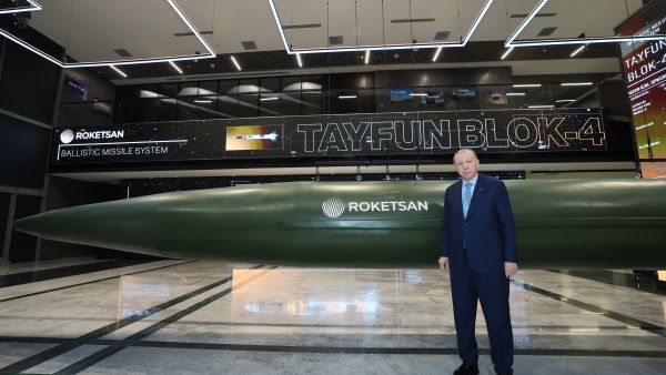 Erdogan unveils long-range Typhoon missile 