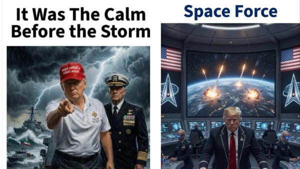 "Calm before the storm": Trump on his AI posts