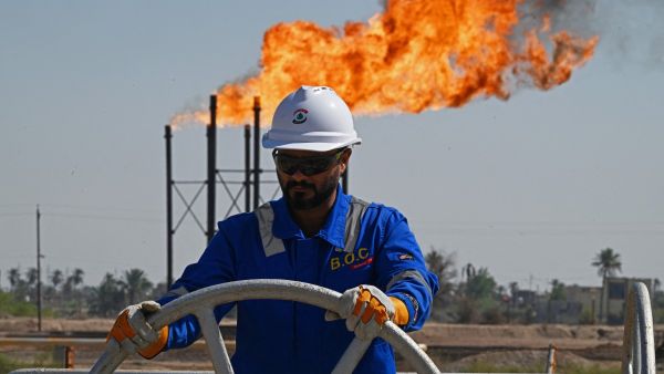 Iraqi oil field worker in Basra