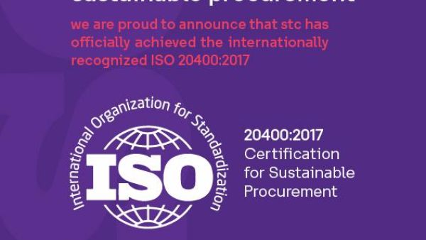 stc achieves ISO 20400:2017 Certification for Sustainable Procurement