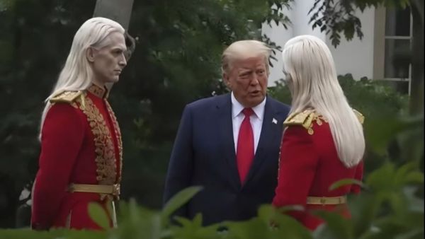 trump meets aliens