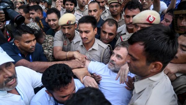 Rahul Gandhi injured during police detention at protest near Modi’s residence