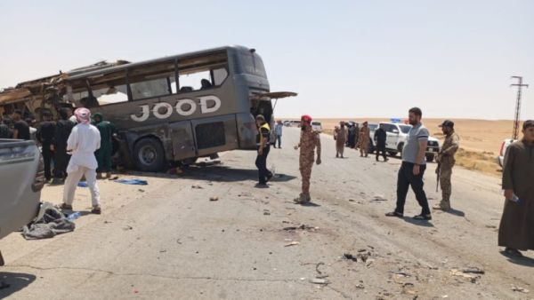 حادث طريق دير الزور دمشق