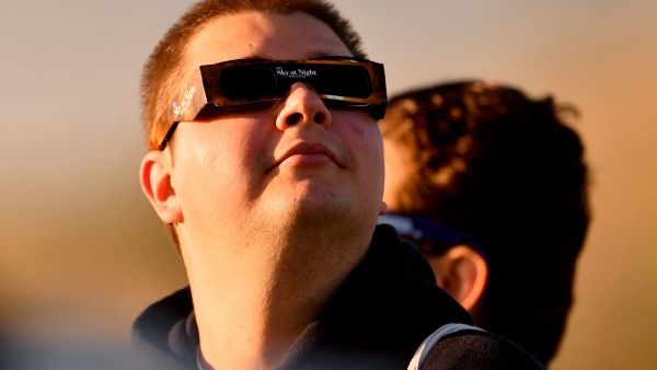 People watching eclipse in New Zealand