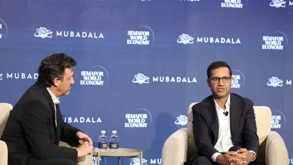 Vishal Garg speaking on stage
