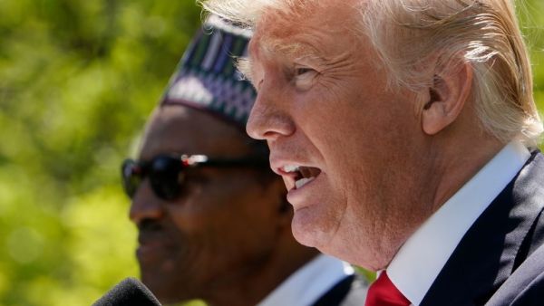 US President Donald Trump and Nigeria's President Muhammadu Buhar (AFP/File Photo)