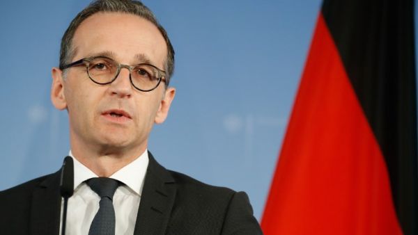 German Foreign Minister Heiko Maas gives a statement on May 9, 2018 in Berlin after U.S. President Donald Trump pulled the United States out of a landmark deal curbing Iran's nuclear program and reimposed crippling sanctions, defying European pleas and prompting international outcry. 
(Odd ANDERSEN / AFP)