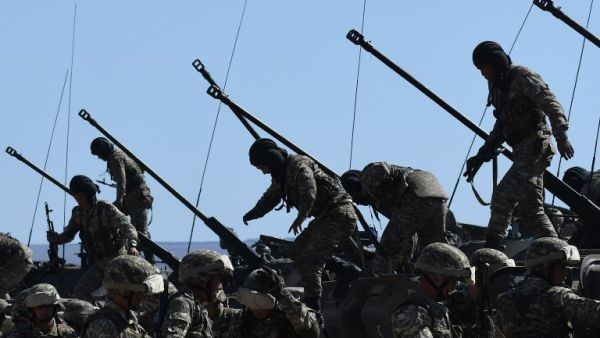 Russian military drills (AFP)