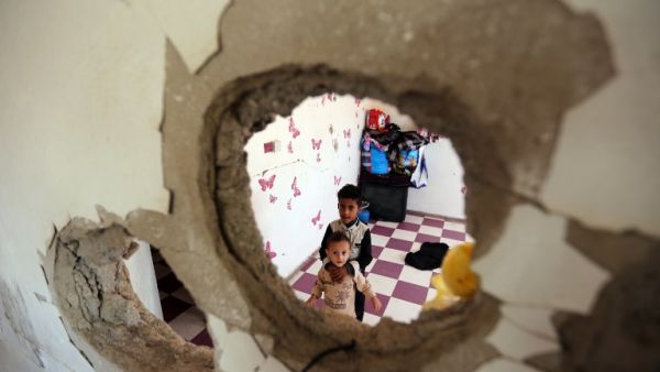 Displaced Yemeni children from the Hodeidah province (AFP)