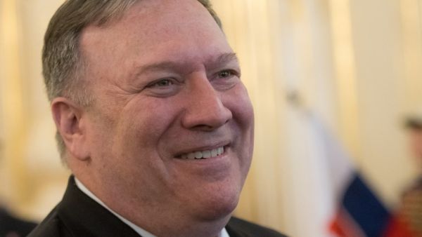 US Secretary of State Mike Pompeo gives a statement as he meets the Slovak President on February 12,2019. (AFP/ File Photo)