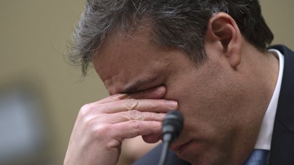 Michael Cohen, US President Donald Trump's former personal attorney, ends his testimony before the House Oversight and Reform Committee in the Rayburn House Office Building. (AFP)