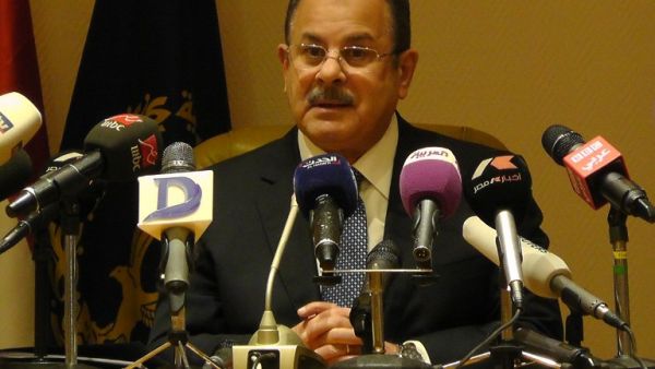 Egypt's interior minister Magdy Abdel Ghaffar speaks during a press conference on February 8, 2016 in the capital Cairo. (AFP/Mostafa Abulezz)